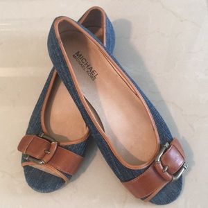 EUC MICHAEL Michael Kors Denim Flats